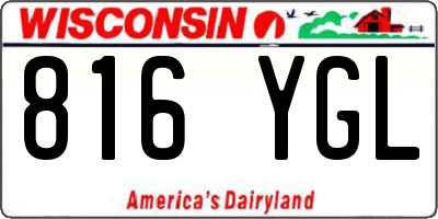 WI license plate 816YGL