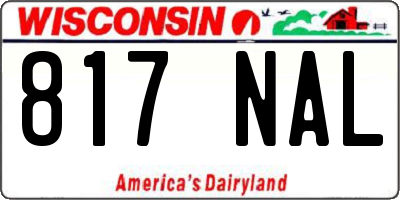 WI license plate 817NAL