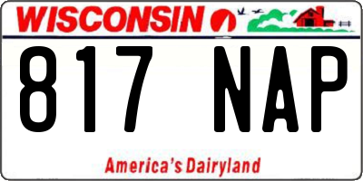 WI license plate 817NAP