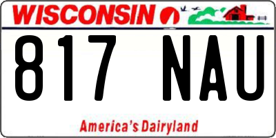 WI license plate 817NAU
