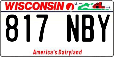WI license plate 817NBY