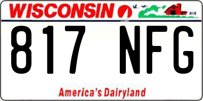 WI license plate 817NFG