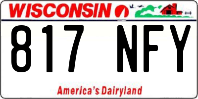 WI license plate 817NFY