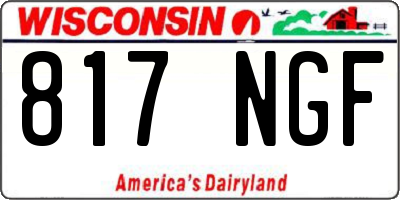 WI license plate 817NGF