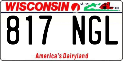 WI license plate 817NGL
