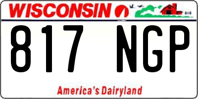 WI license plate 817NGP