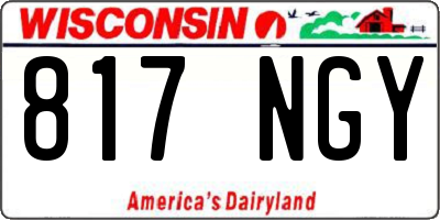 WI license plate 817NGY