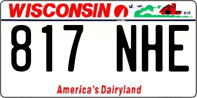 WI license plate 817NHE