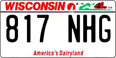 WI license plate 817NHG