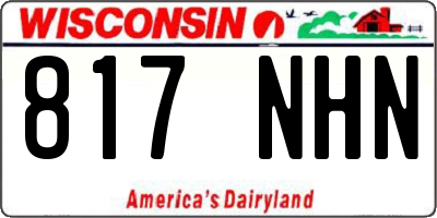 WI license plate 817NHN
