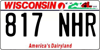 WI license plate 817NHR