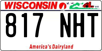 WI license plate 817NHT