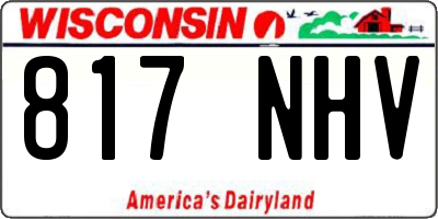 WI license plate 817NHV