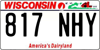 WI license plate 817NHY