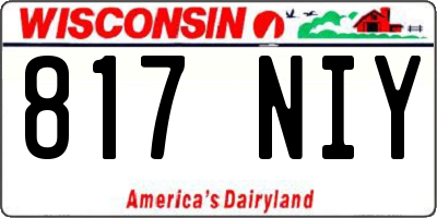 WI license plate 817NIY