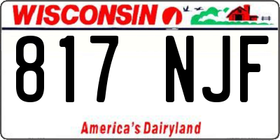 WI license plate 817NJF