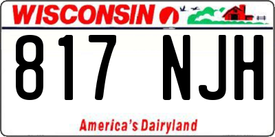 WI license plate 817NJH