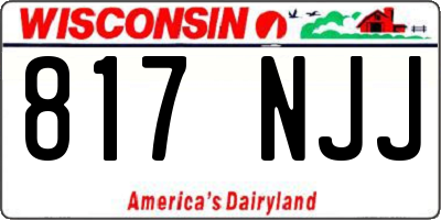 WI license plate 817NJJ