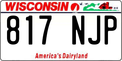 WI license plate 817NJP
