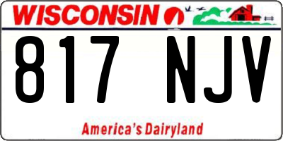 WI license plate 817NJV