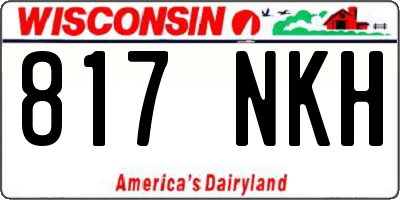 WI license plate 817NKH