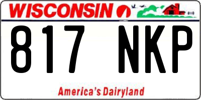 WI license plate 817NKP