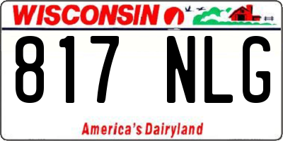 WI license plate 817NLG
