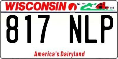 WI license plate 817NLP