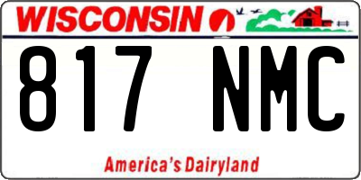 WI license plate 817NMC