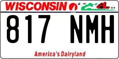 WI license plate 817NMH