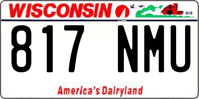 WI license plate 817NMU