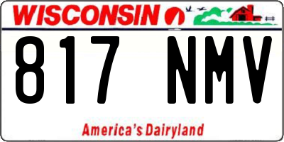 WI license plate 817NMV