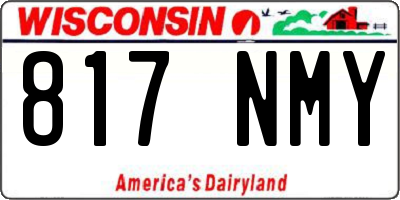 WI license plate 817NMY