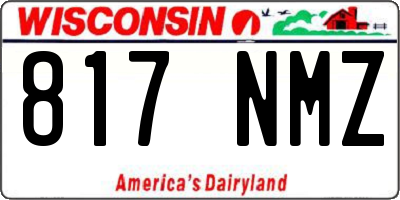WI license plate 817NMZ