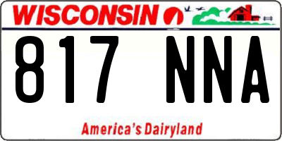 WI license plate 817NNA