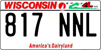 WI license plate 817NNL
