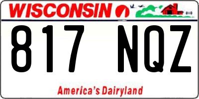 WI license plate 817NQZ