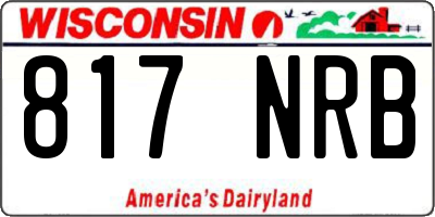 WI license plate 817NRB