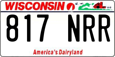 WI license plate 817NRR