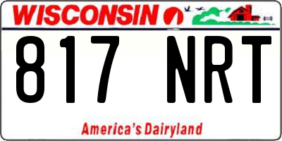 WI license plate 817NRT