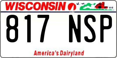WI license plate 817NSP