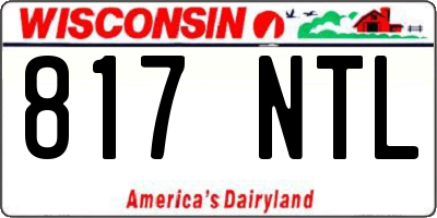 WI license plate 817NTL
