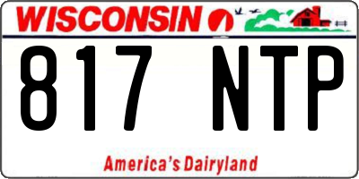 WI license plate 817NTP