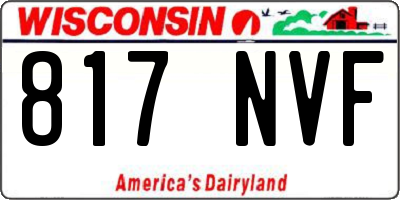 WI license plate 817NVF