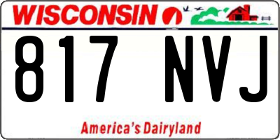 WI license plate 817NVJ