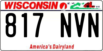 WI license plate 817NVN