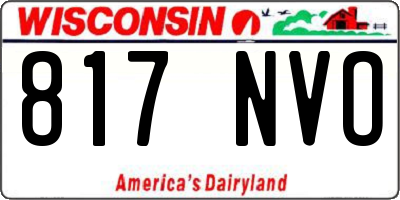 WI license plate 817NVO