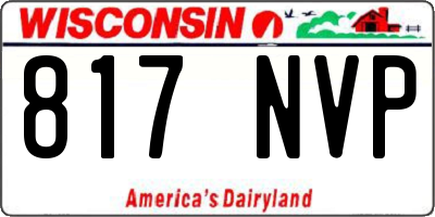 WI license plate 817NVP