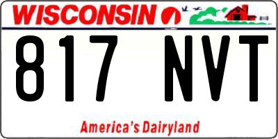 WI license plate 817NVT