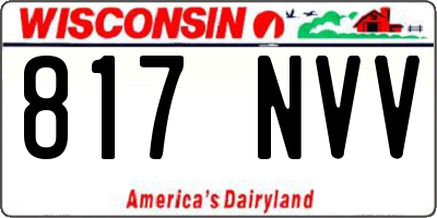 WI license plate 817NVV